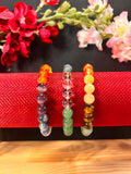 Bracelet 7 Chakras – Pierres Naturelles (8 mm)