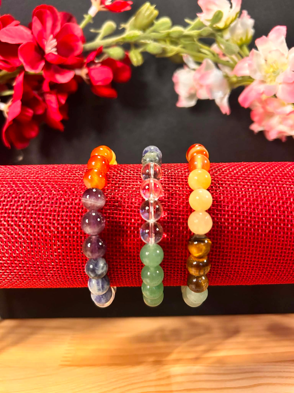 Bracelet 7 Chakras – Pierres Naturelles (8 mm)
