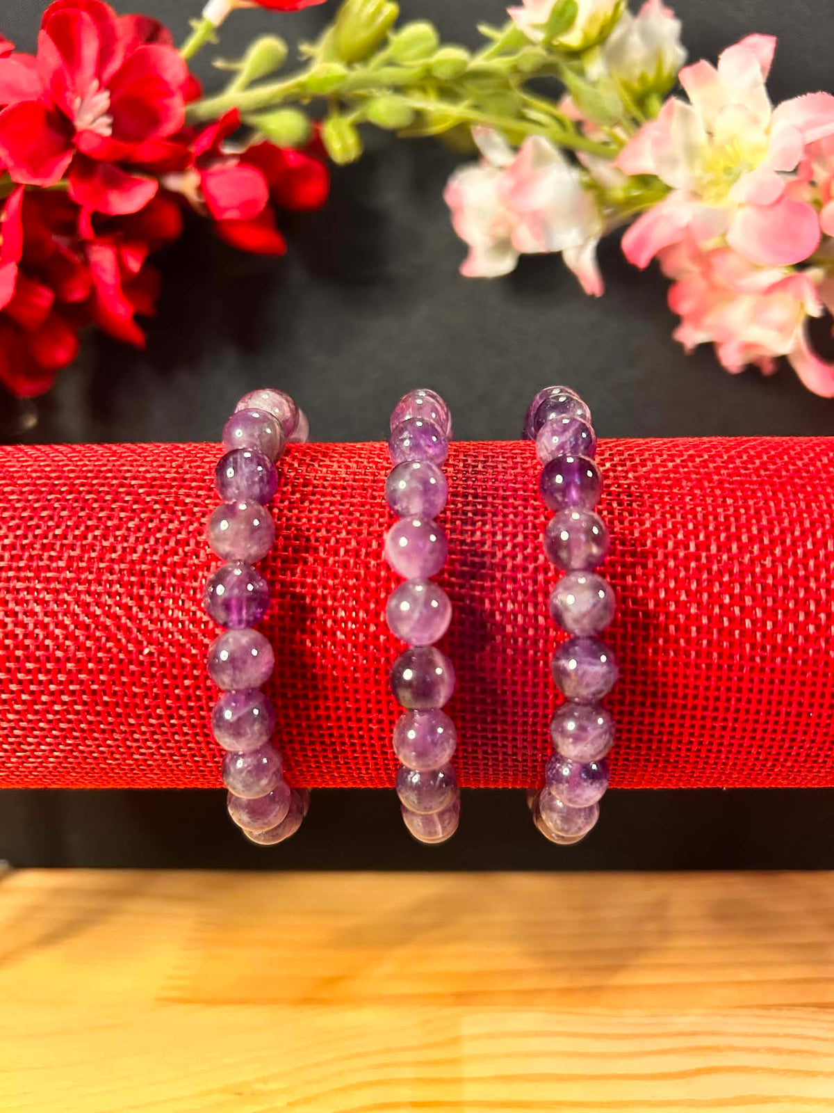 Bracelet Améthyste – Pierres Naturelles (8 mm)