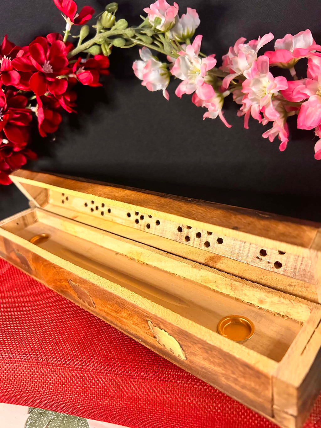 Porte-Encens Coffret en Bois – Éléphant
