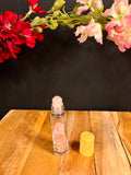 Roll-on avec pierres naturelles - Quartz Rose